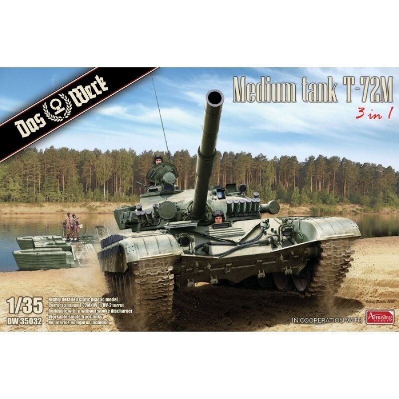 Das Werk DAW35032_S 1/35 T-72M russischer Kampfpanzer Das Werk DAW35032_S 1/35 T-72M russischer Kampfpanzer
