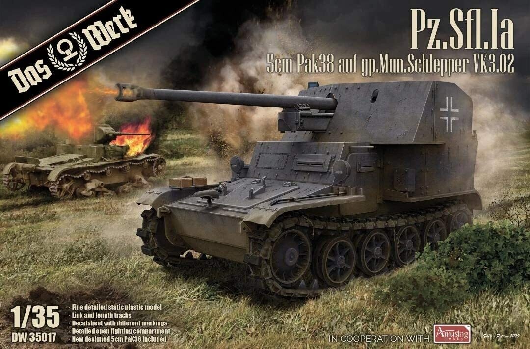 Das Werk DAW35017_S 1/35 Pz.Sfl. Ia - 5cm Pak 38 auf gp. Mun. Das Werk DAW35017_S 1/35 Pz.Sfl. Ia - 5cm Pak 38 auf gp. Mun.