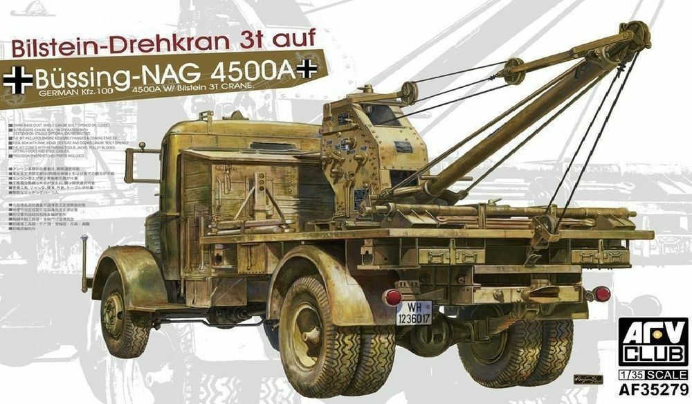 AFV CLUB AFV35279_V 1/35 German Kfz.100 - L4500A w/Bilstein 3T Crane AFV CLUB AFV35279_V 1/35 German Kfz.100 - L4500A w/Bilstein 3T Crane