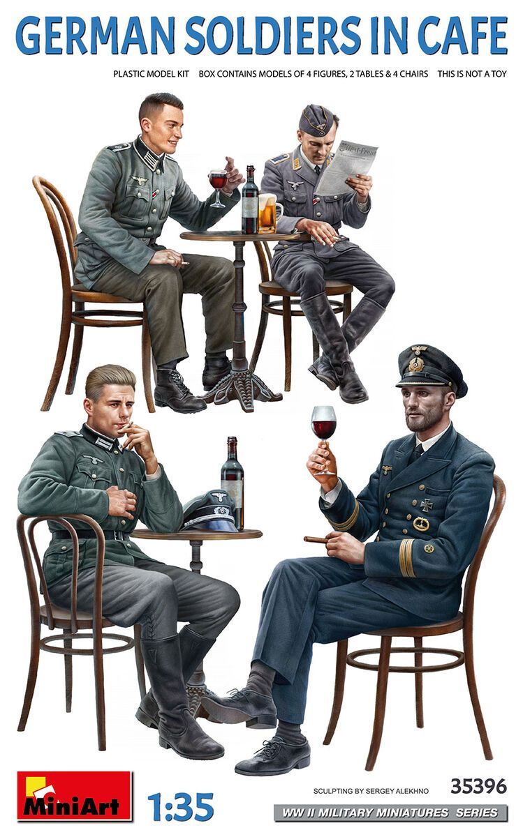 Miniart MA35396_S 1/35 German Soldiers In Cafe Miniart MA35396_S 1/35 German Soldiers In Cafe