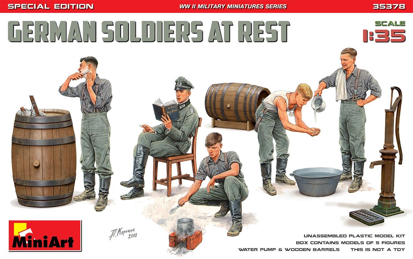 Miniart MA35378_S 1/35 German Soldiers at Rest - Special Edition Miniart MA35378_S 1/35 German Soldiers at Rest - Special Edition