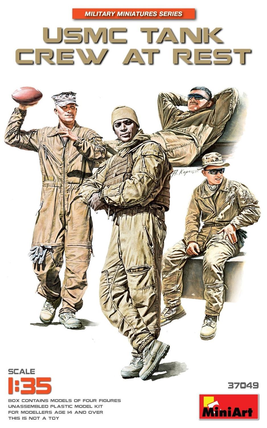 Miniart MA37049 1/35 USMC Tank Crew at rest Miniart MA37049 1/35 USMC Tank Crew at rest