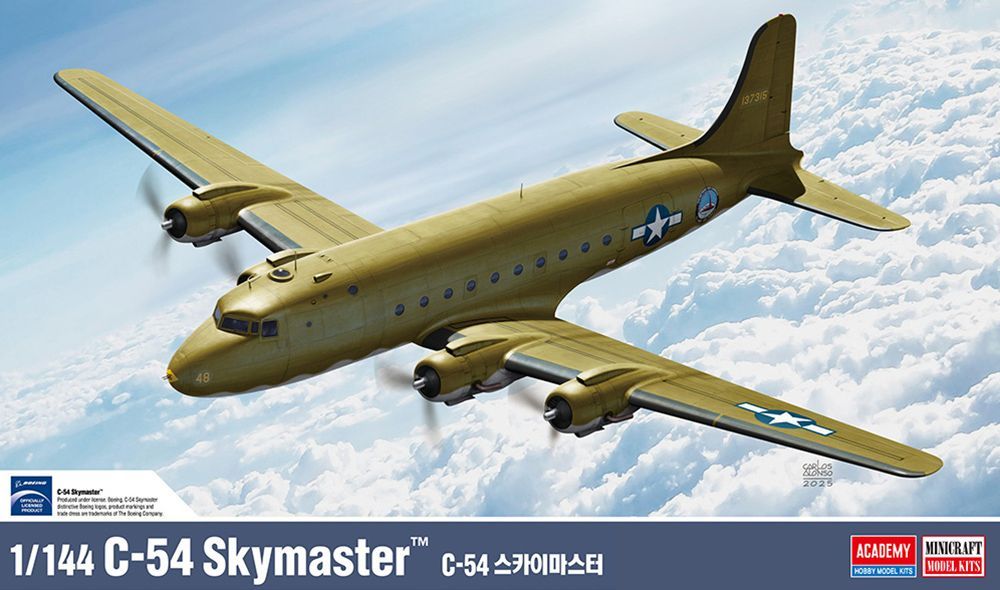 Academy 12652 1/144 Douglas C- 54 Skymaster - Transport Aircraft US Air Force Academy 12652 1/144 Douglas C- 54 Skymaster - Transport Aircraft US Air Force