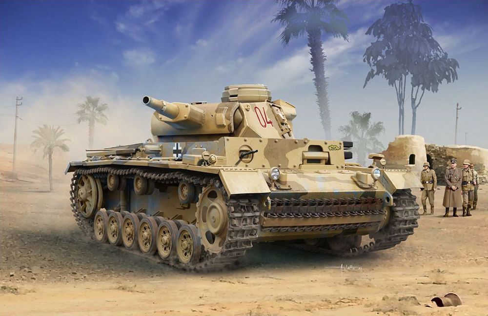 Academy 13567 1/35 Pz.Kpfw.III , Ausf.N - Afrika Korps Medium Tank Academy 13567 1/35 Pz.Kpfw.III , Ausf.N - Afrika Korps Medium Tank