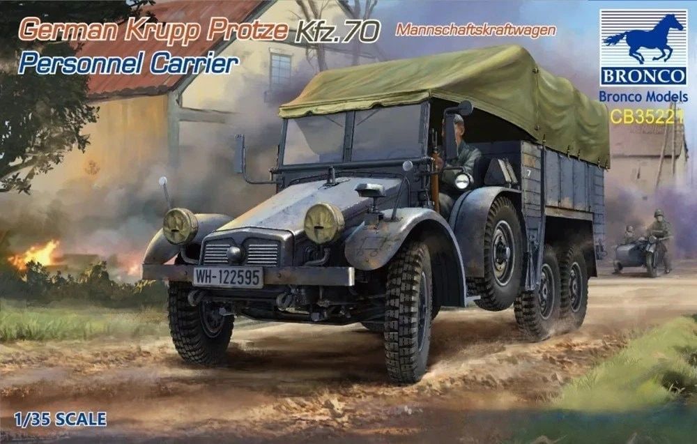 BRONCO CB35221 1/35 Ger. Krupp Protze Kfz.70 Personnel Carrier BRONCO CB35221 1/35 Ger. Krupp Protze Kfz.70 Personnel Carrier