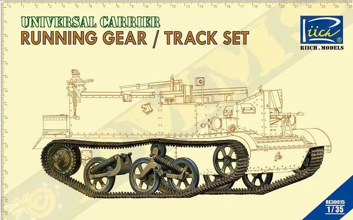 Riich Models RE30015 1/35 WW.II Universal Carrier Running Gear / Track Set Riich Models RE30015 1/35 WW.II Universal Carrier Running Gear / Track Set