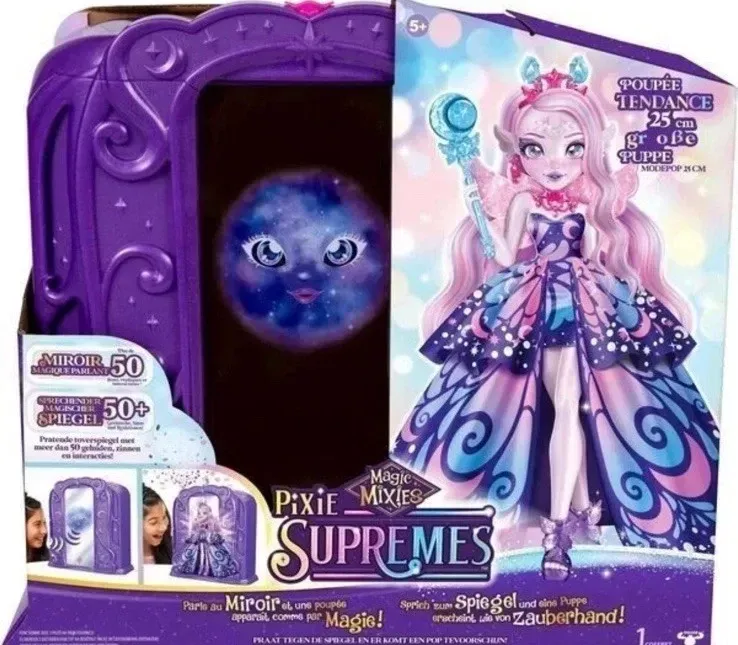 Moose Toys Magic Mixies Pixie Supremes Magic Mirror Luna 25cm Fashion Doll Moose Toys Magic Mixies Pixie Supremes Magic Mirror Luna 25cm Fashion Doll