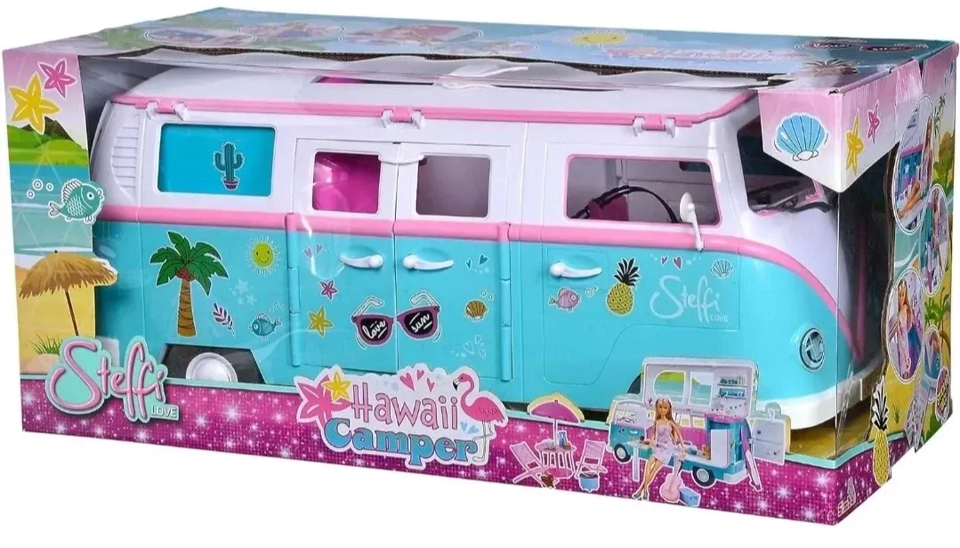 Hawaii Camper Steffi Love Puppe mit Simba Auto Camper Hawaii Camper Steffi Love Puppe mit Simba Auto Camper