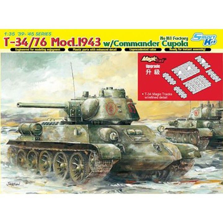 DR6757 DRAGON _V 1/35 T-34/76 Mod.1942 w/Commander Cupola no. 183 DR6757 DRAGON _V 1/35 T-34/76 Mod.1942 w/Commander Cupola no. 183
