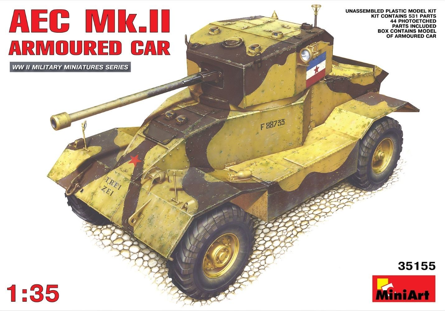 MA35155 MINIART _V 1/35 AEC Mk.II Armoured Car MA35155 MINIART _V 1/35 AEC Mk.II Armoured Car