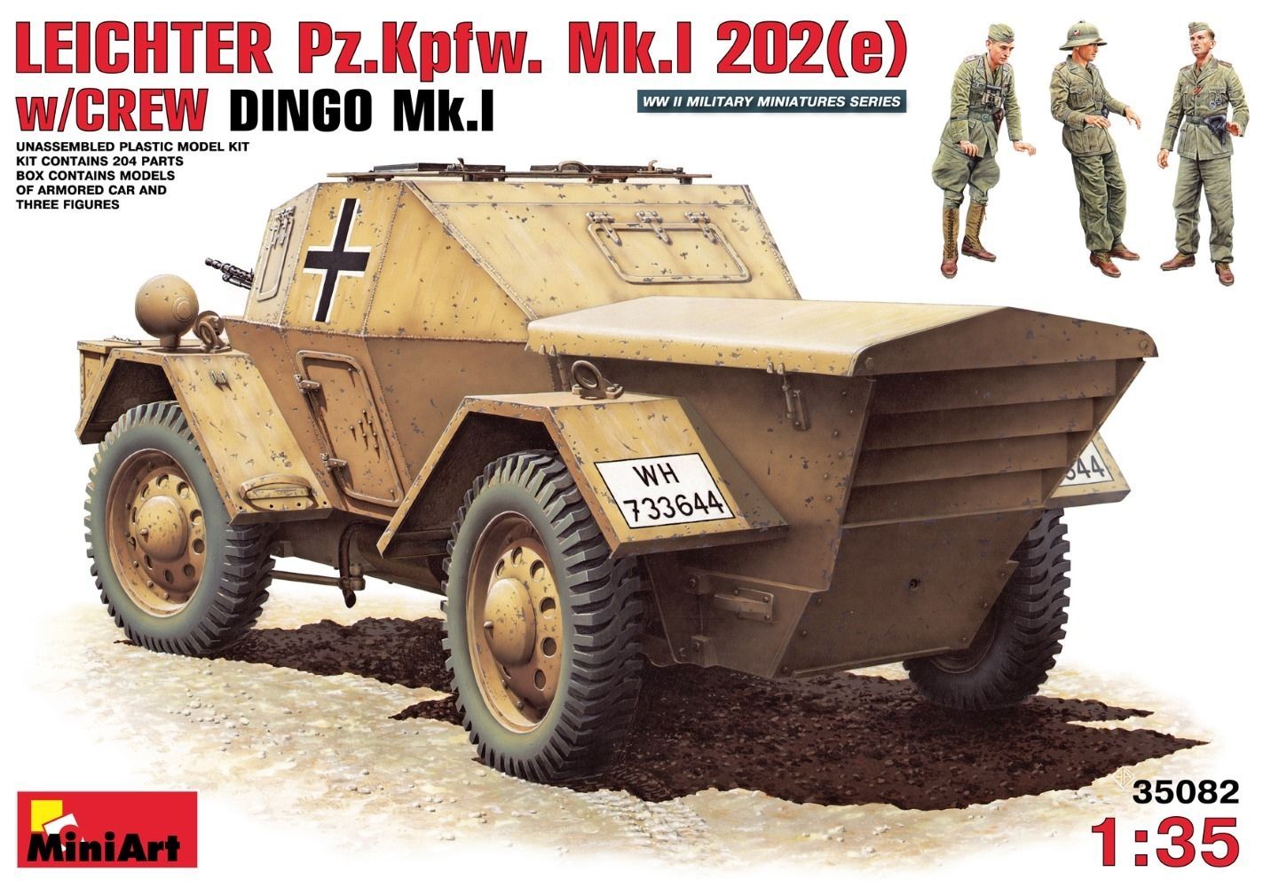 MA35082 MINIART _V 1/35 LEICHTER PZ. KPFW MK1 202 (e) W/CREW MA35082 MINIART _V 1/35 LEICHTER PZ. KPFW MK1 202 (e) W/CREW