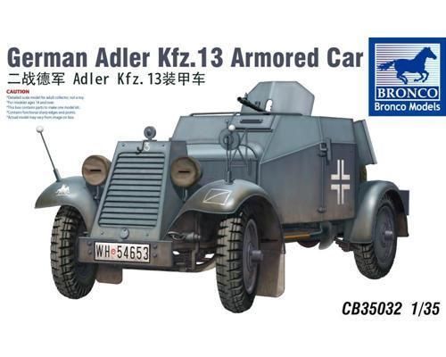 Bronco CB35032 1/35 German Armoured Car Kfz.13 Adler Bronco CB35032 1/35 German Armoured Car Kfz.13 Adler