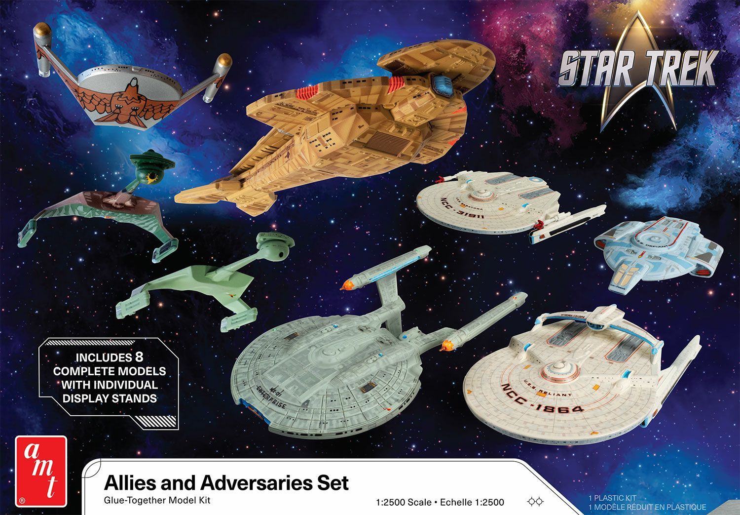 AMT AMT1443_V 1/2500 Star Trek Adversaries & Allies Set AMT AMT1443_V 1/2500 Star Trek Adversaries & Allies Set