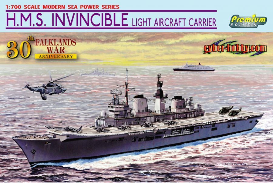DRAGON DR7128_V 1/700 H.M.S. Invincible Light Aircraft Carrier ( Falklands War 30th Anniversary ) DRAGON DR7128_V 1/700 H.M.S. Invincible Light Aircraft Carrier ( Falklands War 30th Anniversary )