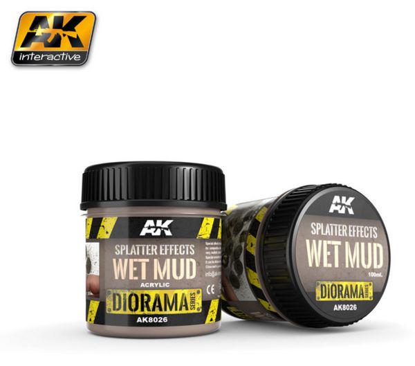 AK Interactive AK8026 Splatter Effects Wet Mud - Diorama Series AK Interactive AK8026 Splatter Effects Wet Mud - Diorama Series