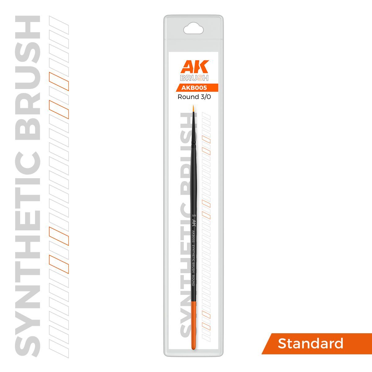 AK Interactive AKB005 AK Interactive Synthetic Brush – Round 3/0