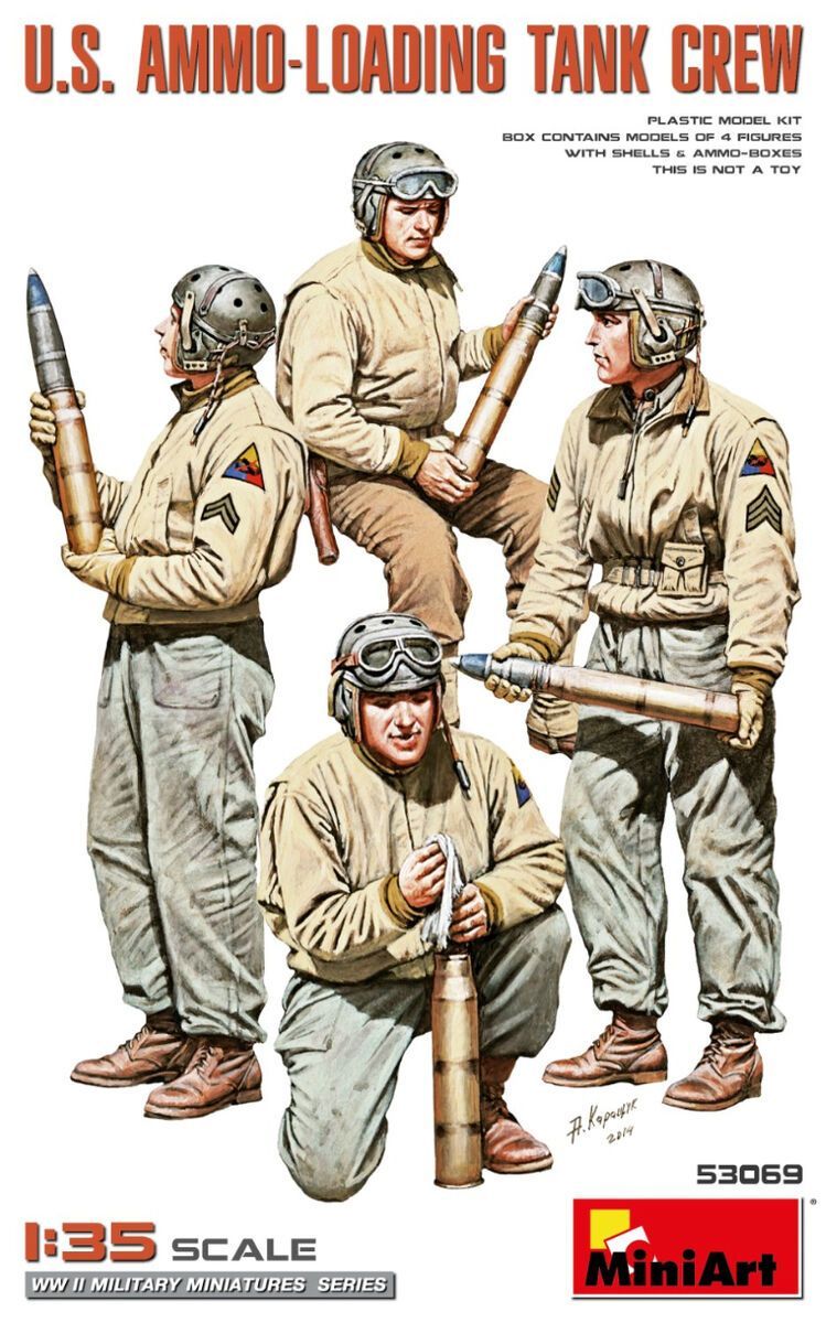 Miniart MA53069 1/35 US Ammo - Loading Tank Crew - 2nd Edition ( 4 Figures ) Miniart MA53069 1/35 US Ammo - Loading Tank Crew - 2nd Edition ( 4 Figures )