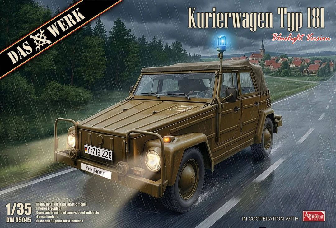 Das Werk DAW35045 1/35 Kurierwagen Typ 181 Bluelight Version Das Werk DAW35045 1/35 Kurierwagen Typ 181 Bluelight Version