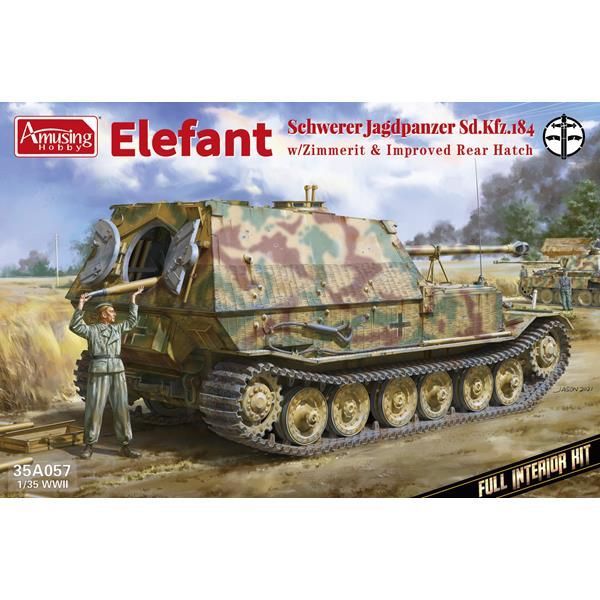 AMUSING HOBBY AH35A057 1/35 Elefant - schw. Jagdpanzer Sd.Kfz.184 w/Zimmerit + FULL INTERIOR AMUSING HOBBY AH35A057 1/35 Elefant - schw. Jagdpanzer Sd.Kfz.184 w/Zimmerit + FULL INTERIOR