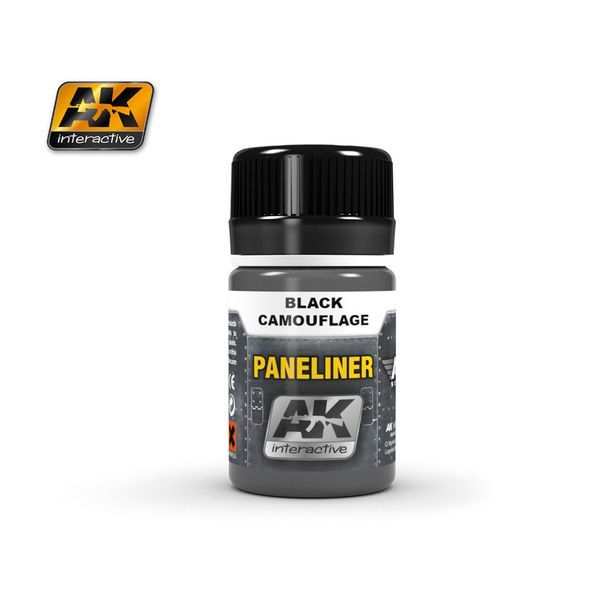 AK INTERACTIVE AK2075 Paneliner for Black Camouflage, 35ml AK INTERACTIVE AK2075 Paneliner for Black Camouflage, 35ml