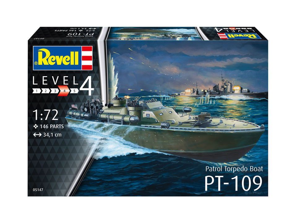REVELL REV05147 1/72 Patrol Torpedo Boat PT-109 REVELL REV05147 1/72 Patrol Torpedo Boat PT-109