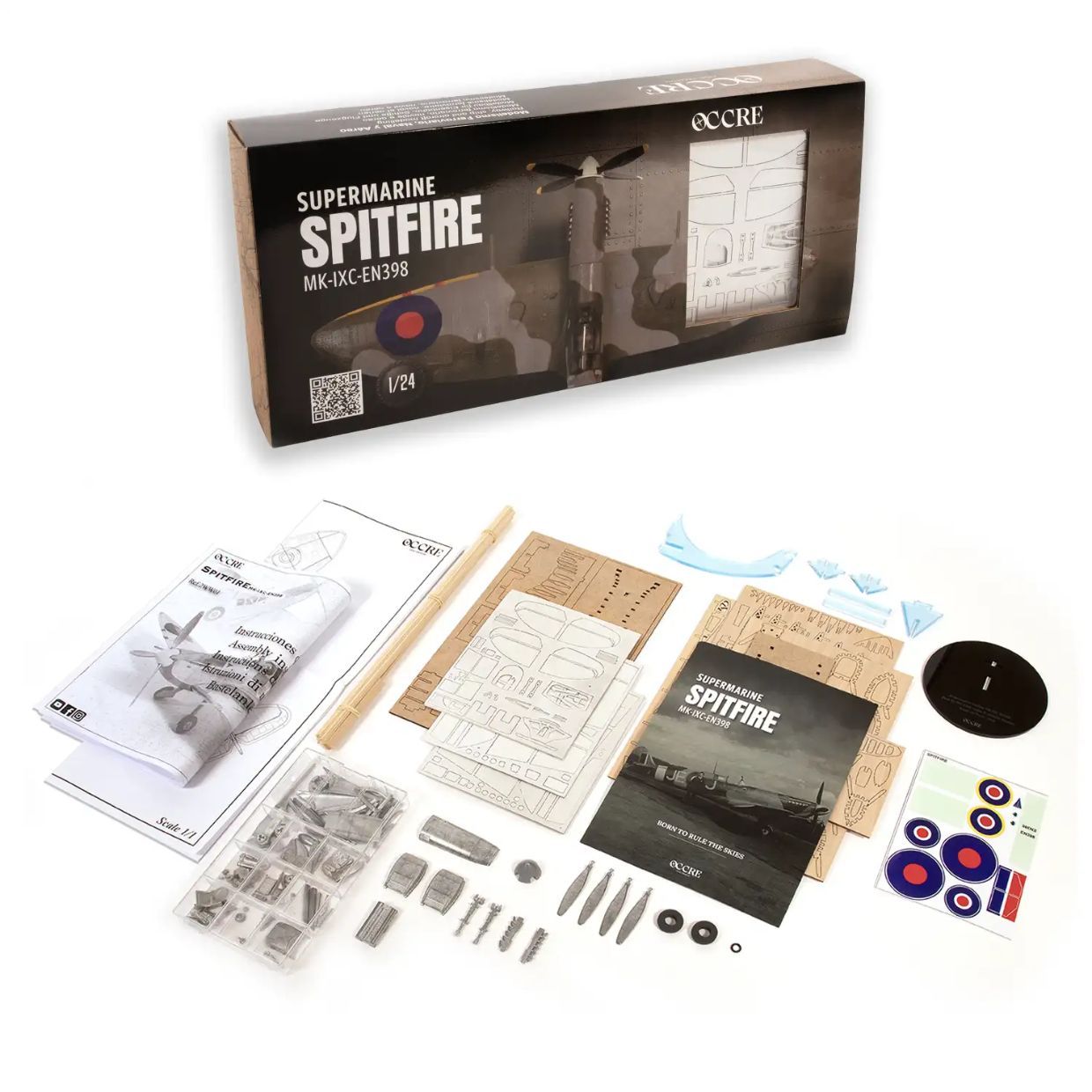 Occre OCR2WW01_V 1/24 Supermarine Spitfire Mk. IXC EN398 - Montagebausatz Occre OCR2WW01_V 1/24 Supermarine Spitfire Mk. IXC EN398 - Montagebausatz