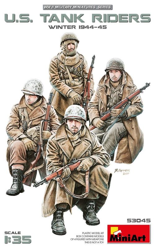 Miniart MA53045 1/35 WW.II US Tank Riders ( Winter 1944/45 ) Miniart MA53045 1/35 WW.II US Tank Riders ( Winter 1944/45 )