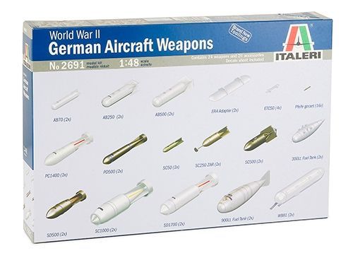 Italeri IT2691_V 1/48 WWII German Aircraft Weapons Italeri IT2691_V 1/48 WWII German Aircraft Weapons