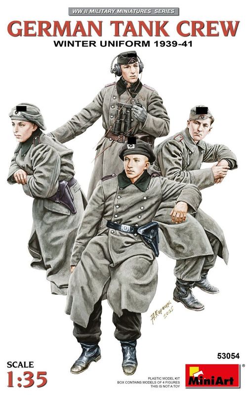 Miniart MA53054 1/35 WW.II German Tank Crew - Winter Uniform ( 1939 -1941 / 4 Figures ) Miniart MA53054 1/35 WW.II German Tank Crew - Winter Uniform ( 1939 -1941 / 4 Figures )