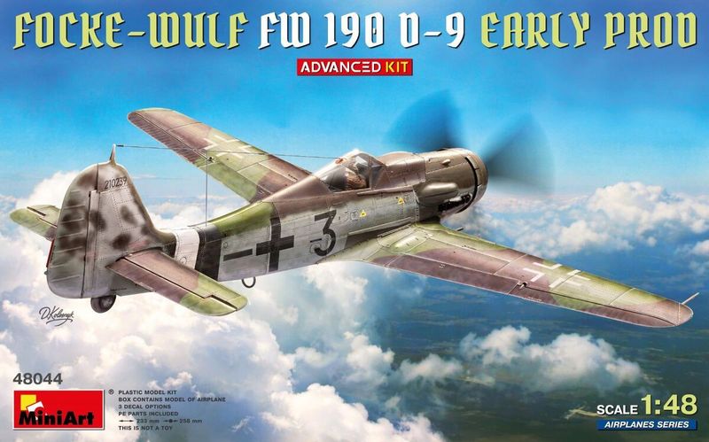 Miniart MA48044 1/48 Focke Wulf Fw-190 D-9 , Early Production ( Advanced Kit )