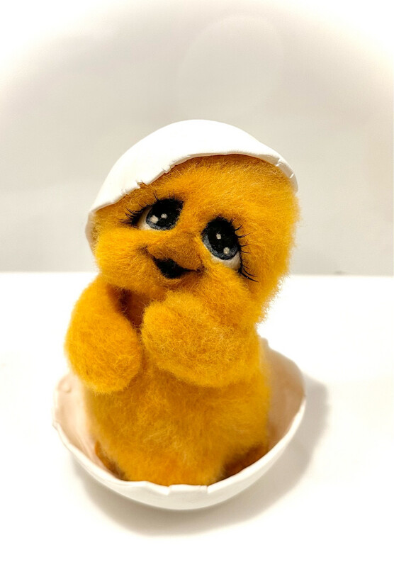 Nyklekket kylling H.14cm