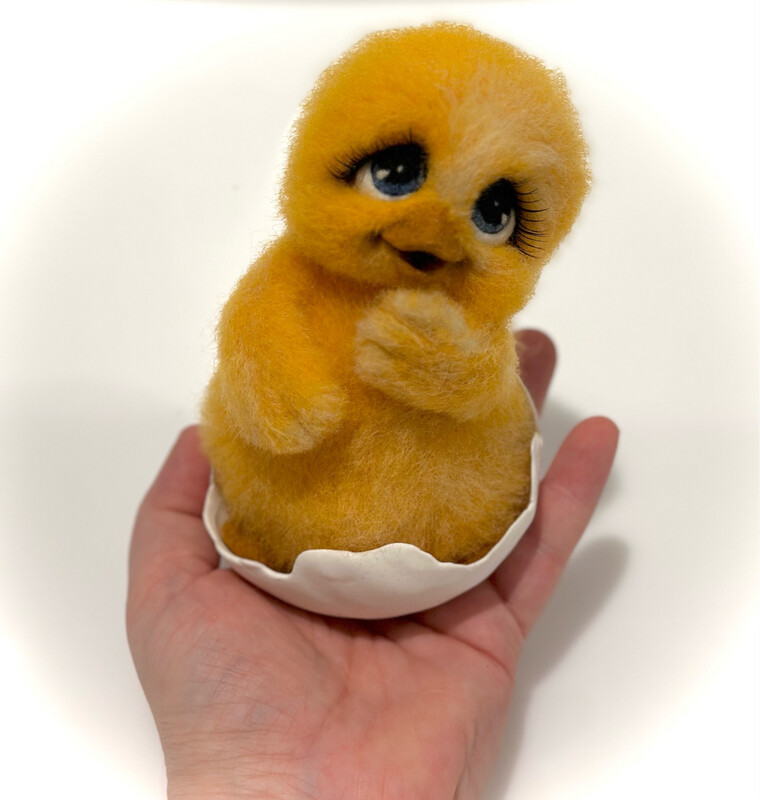 Nyklekket kylling H.14cm