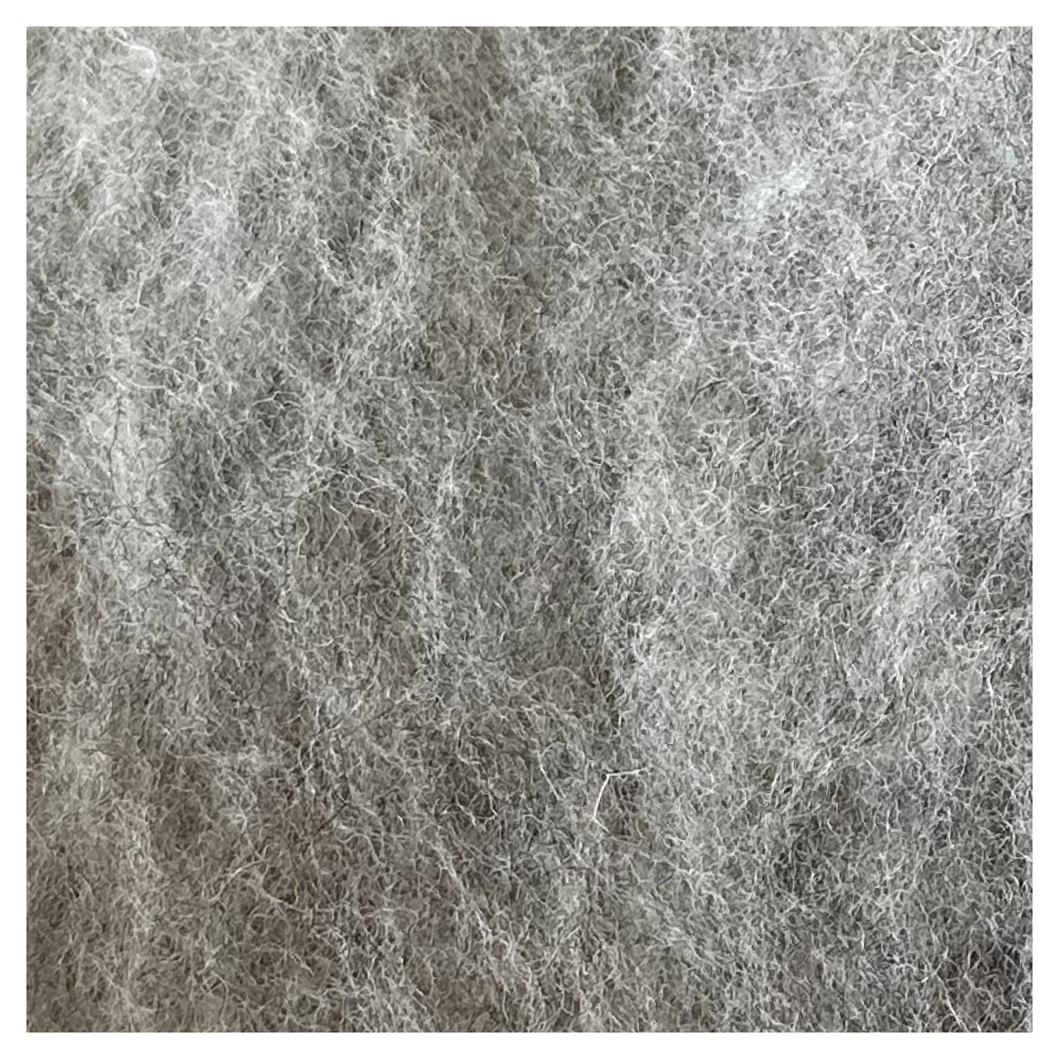 Kardet ull, melert beige 100g
