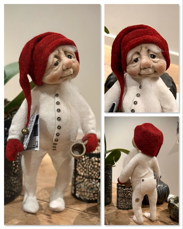 Walter den litt morratrøtte og fryktelig kaffetørst fjøsnissen 26cm