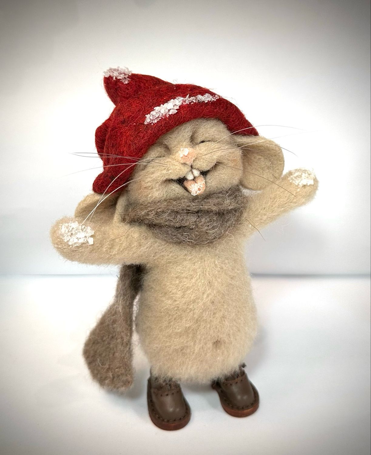 Julemus unge Birk 16cm