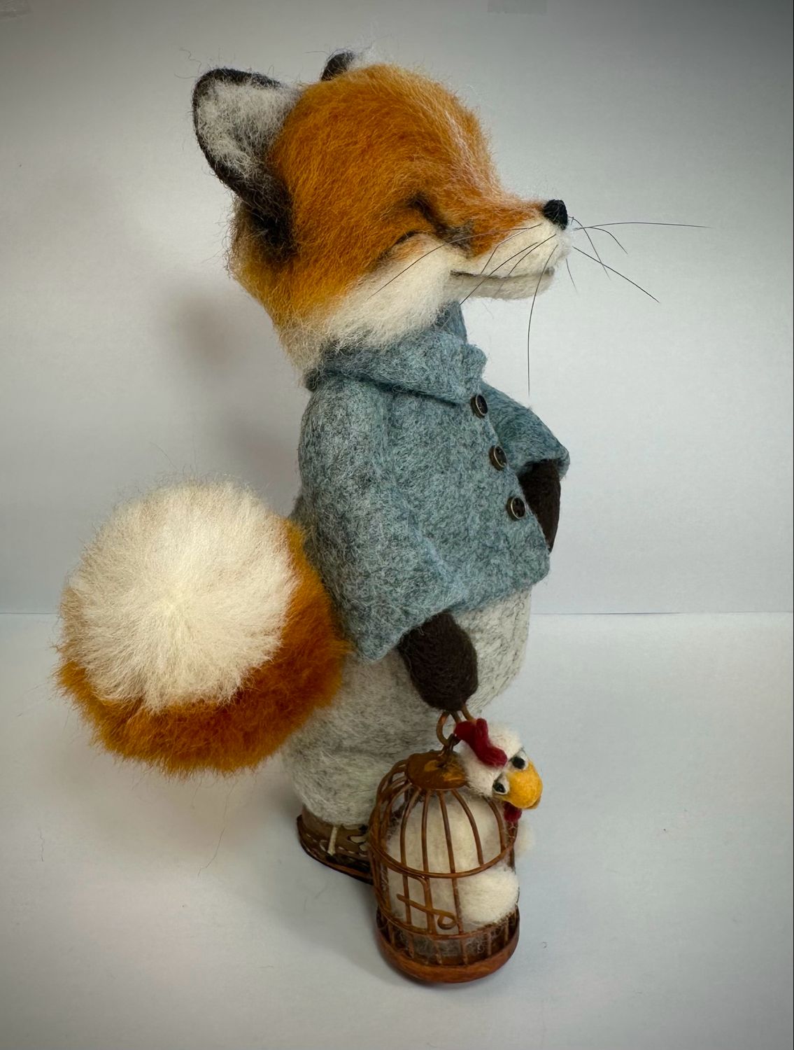 Luringen Franz og bestevenninna Chickita 17cm,i merinoull 