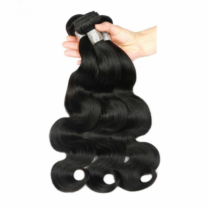 Fashion wigs weave hair bundles for wigs natural black 20/22/24