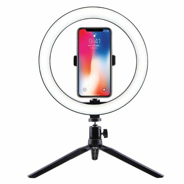 Desktop bracket fill light mobile phone live beauty LED ring light Anchor selfie photography Tripod