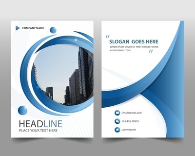Flyer&#39;s Stylish Design Plus Stationary