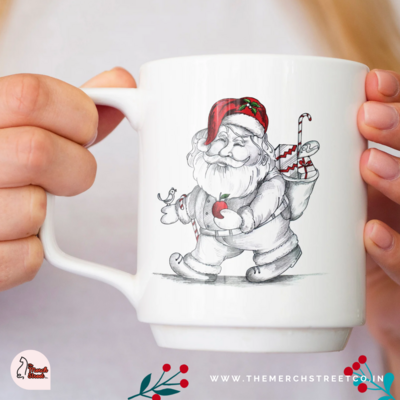 Santa Claus Drawing Mug