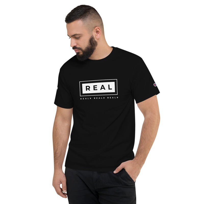 Men&#39;s REAL Champion ve T-Shirt