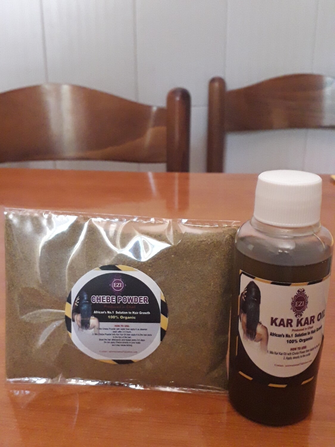 Chebe Powder and karkar oil 100ml+100g Powder