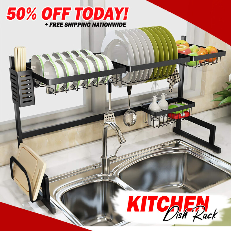 50% OFF - KITCHEN DISH RACK