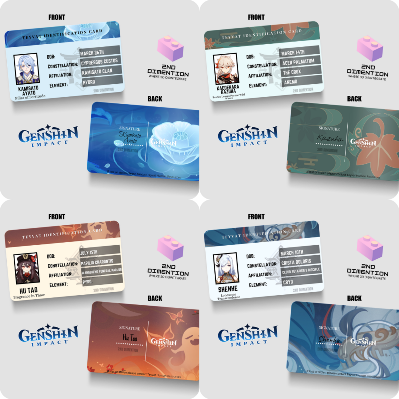 GENSHIN IMPACT ID CARD || pre-order
