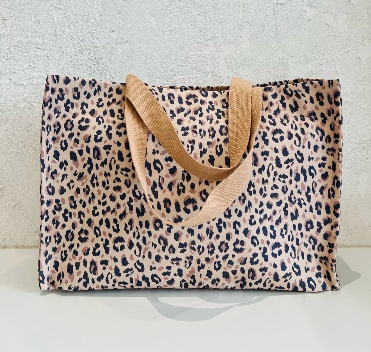Borsa Cotone Leopardata