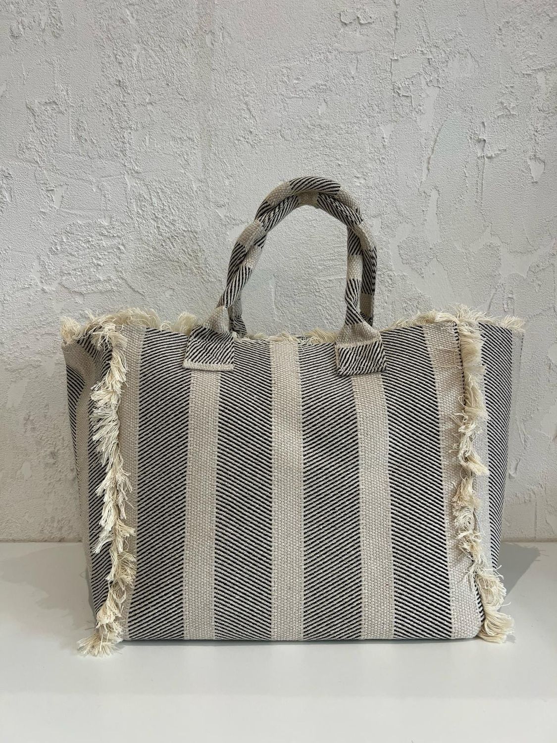 Borsa Cotone Sfrangiata