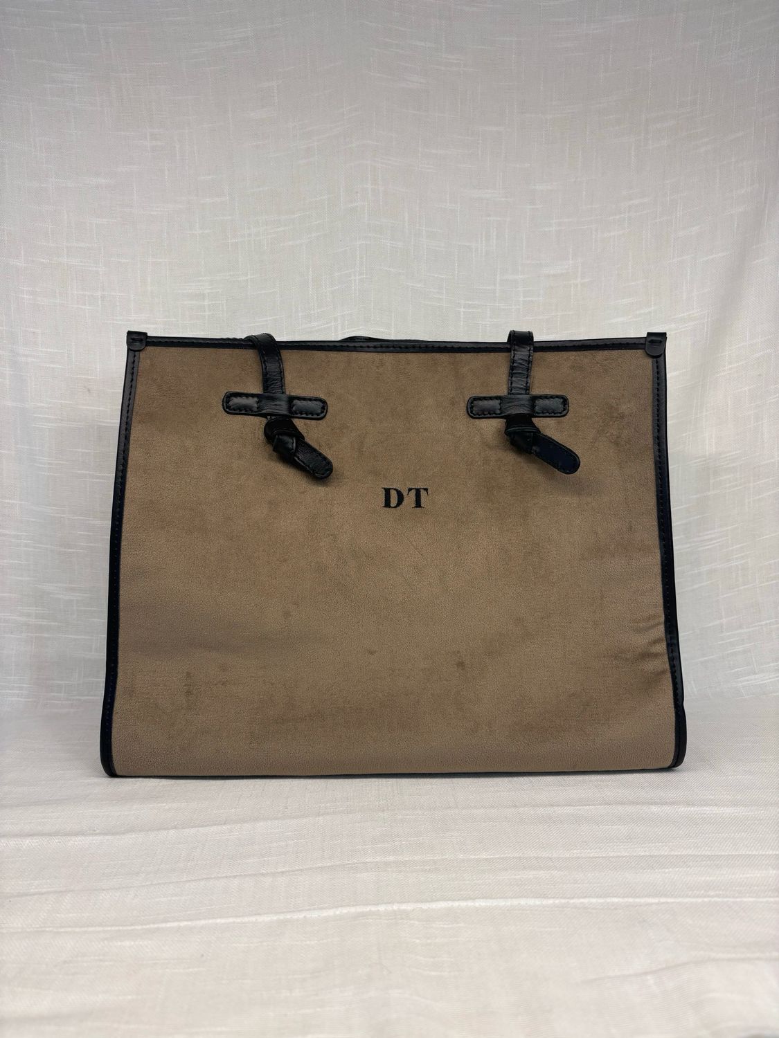 Borsa Media Velluto Sabbia “DT”