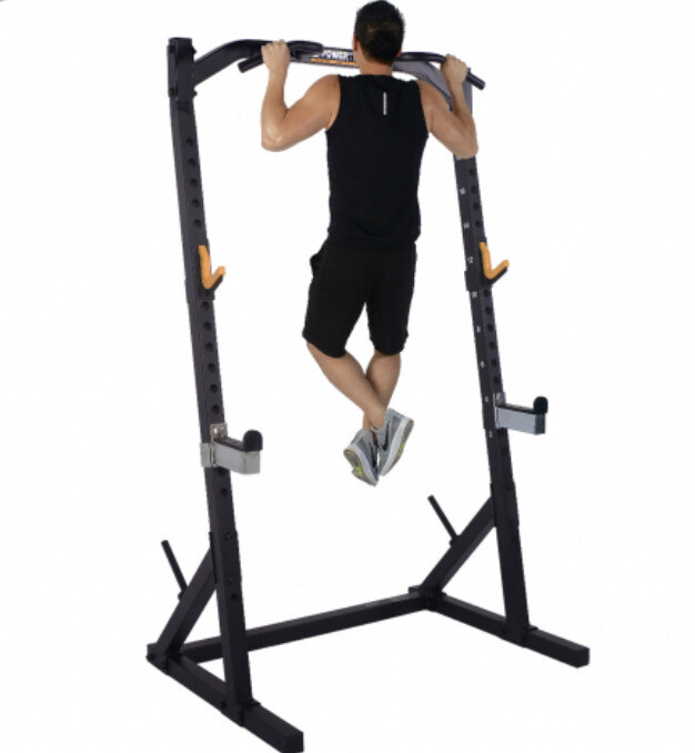 Powertec Workbench Half Rack - Black