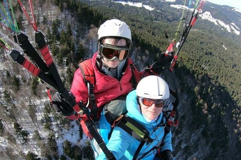 Entspannender Morgenflug