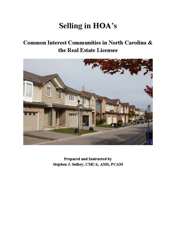 Selling in HOAs elective